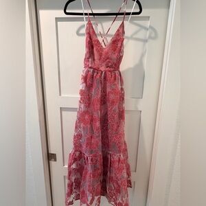 Lulu's Rose Maxi Dress with Floral Design